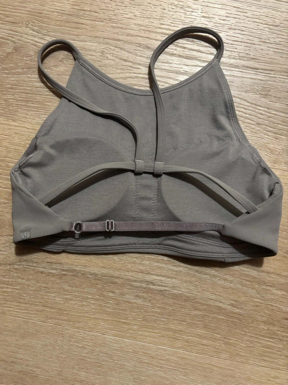 lululemon athletica High-Neck crop top/Sports Bra - Gray